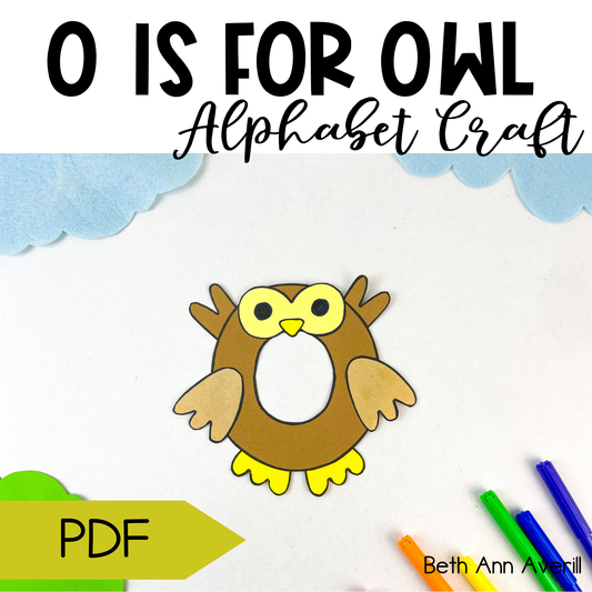 Letter o is for owl craftivity letter of the week Alphabet Craft