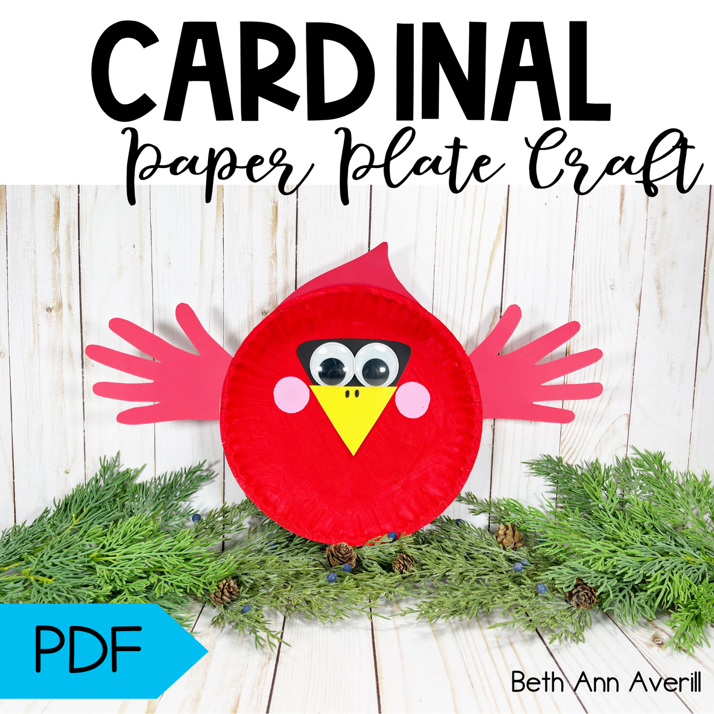 Cardinal Paper Plate Craft