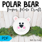 Polar Bear Paper Plate Craft