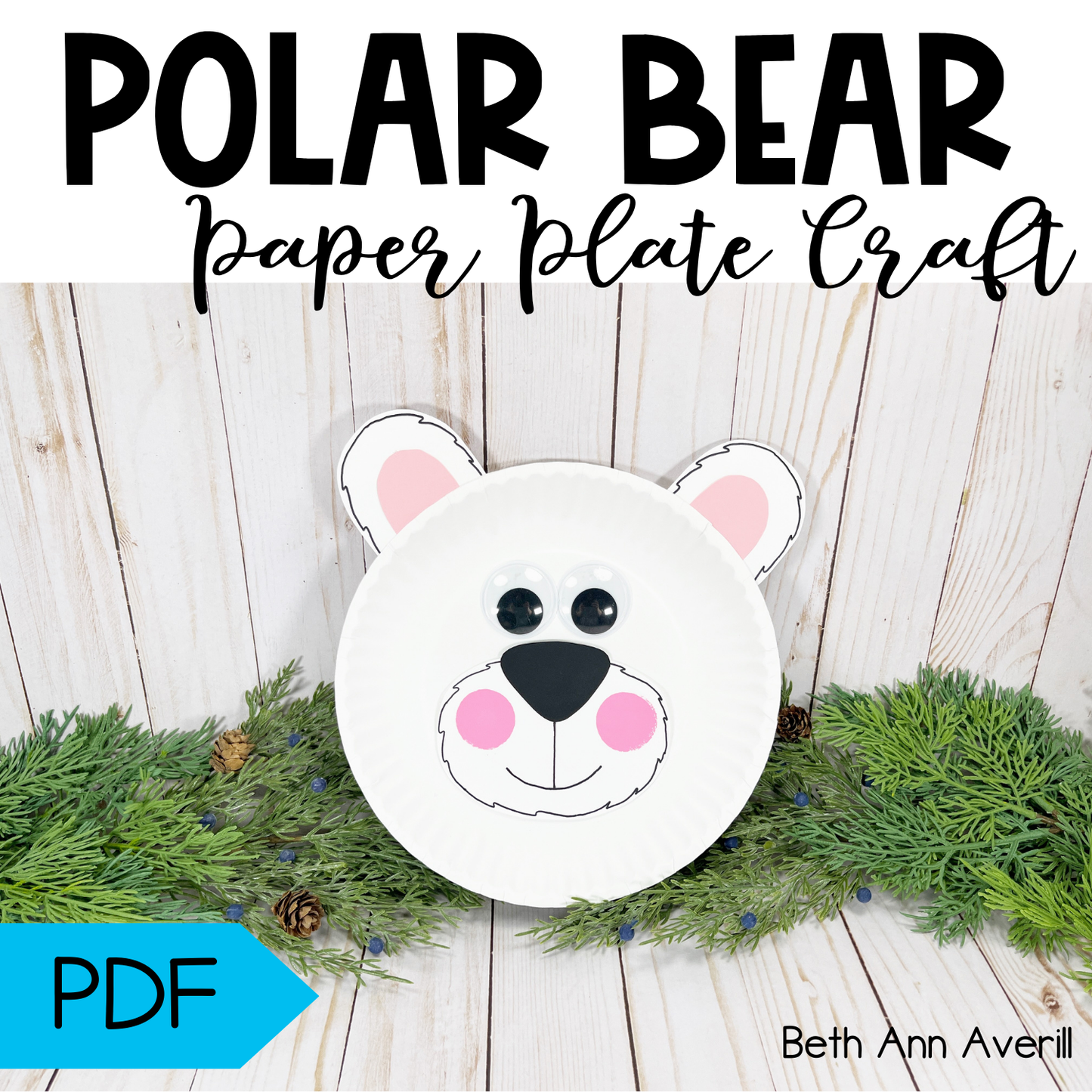 Polar Bear Paper Plate Craft
