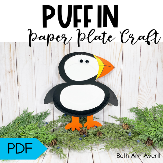 Puffin Paper Plate Craft