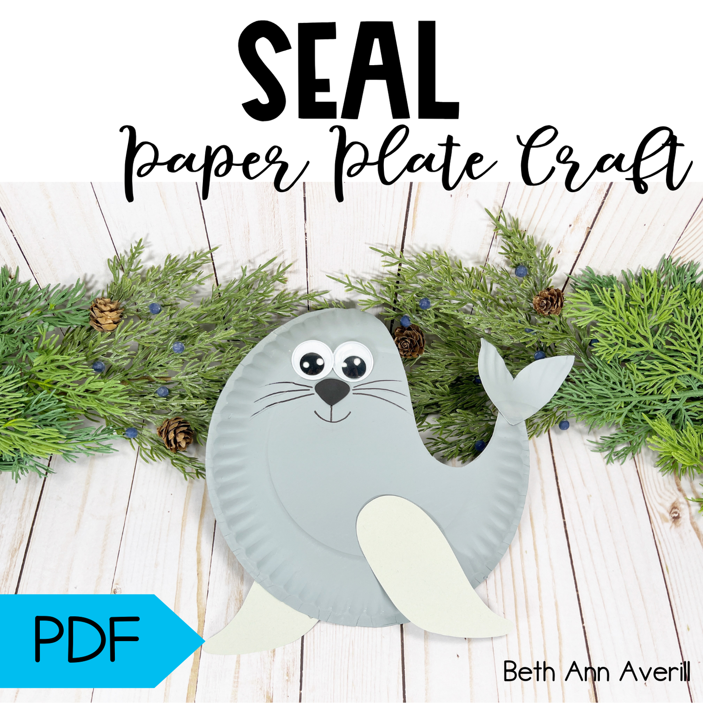 Seal Paper Plate Craft