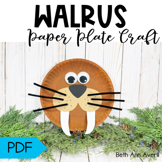 Walrus Paper Plate Craft