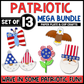 Patriotic Paper Plate Craft Bundle | Memorial Day Craft
