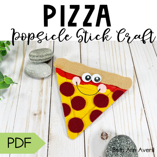 Pizza Popsicle Stick Craft