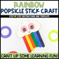 Rainbow Popsicle Stick Craft | Craft Stick Activity | Easy Classroom Craft