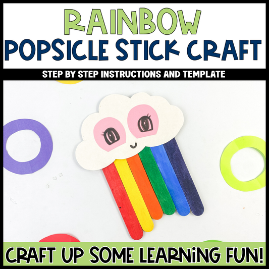 Rainbow Popsicle Stick Craft | Craft Stick Activity | Easy Classroom Craft
