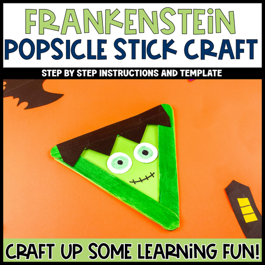 Frankenstein Popsicle Stick Craft | Craft Stick Activity | Easy Classroom Craft