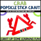 Crab Popsicle Stick Craft | Craft Stick Activity | Easy Classroom Craft