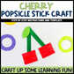 Cherry Popsicle Stick Craft | Craft Stick Activity | Easy Classroom Craft