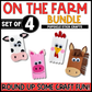 Farm Animal Popsicle Craft Bundle