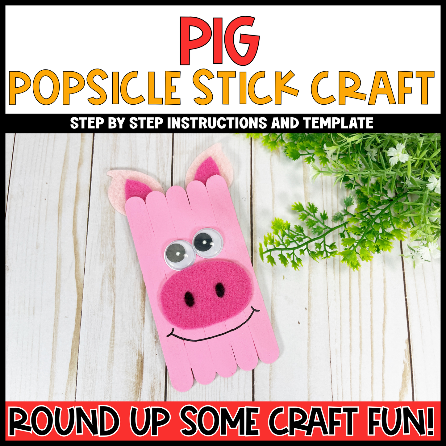 Farm Animal Popsicle Craft Bundle