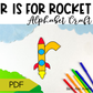 Letter r is for rocket craftivity letter of the week Alphabet Craft
