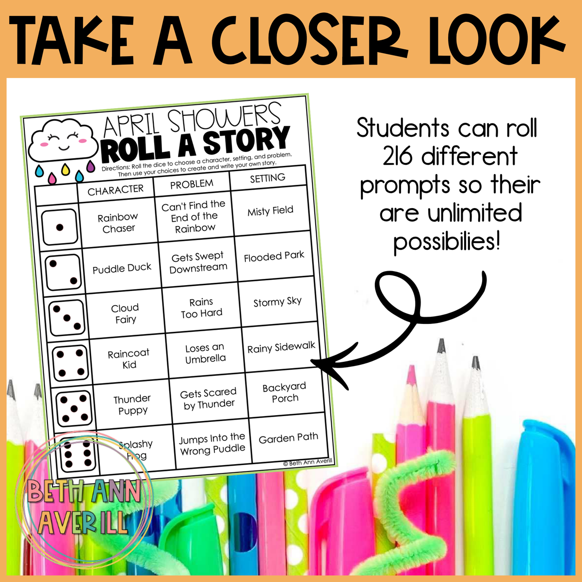 April Showers Roll a Story