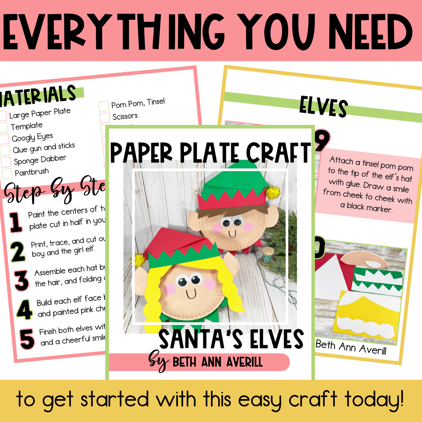 Christmas Paper Plate Craft Mega Bundle