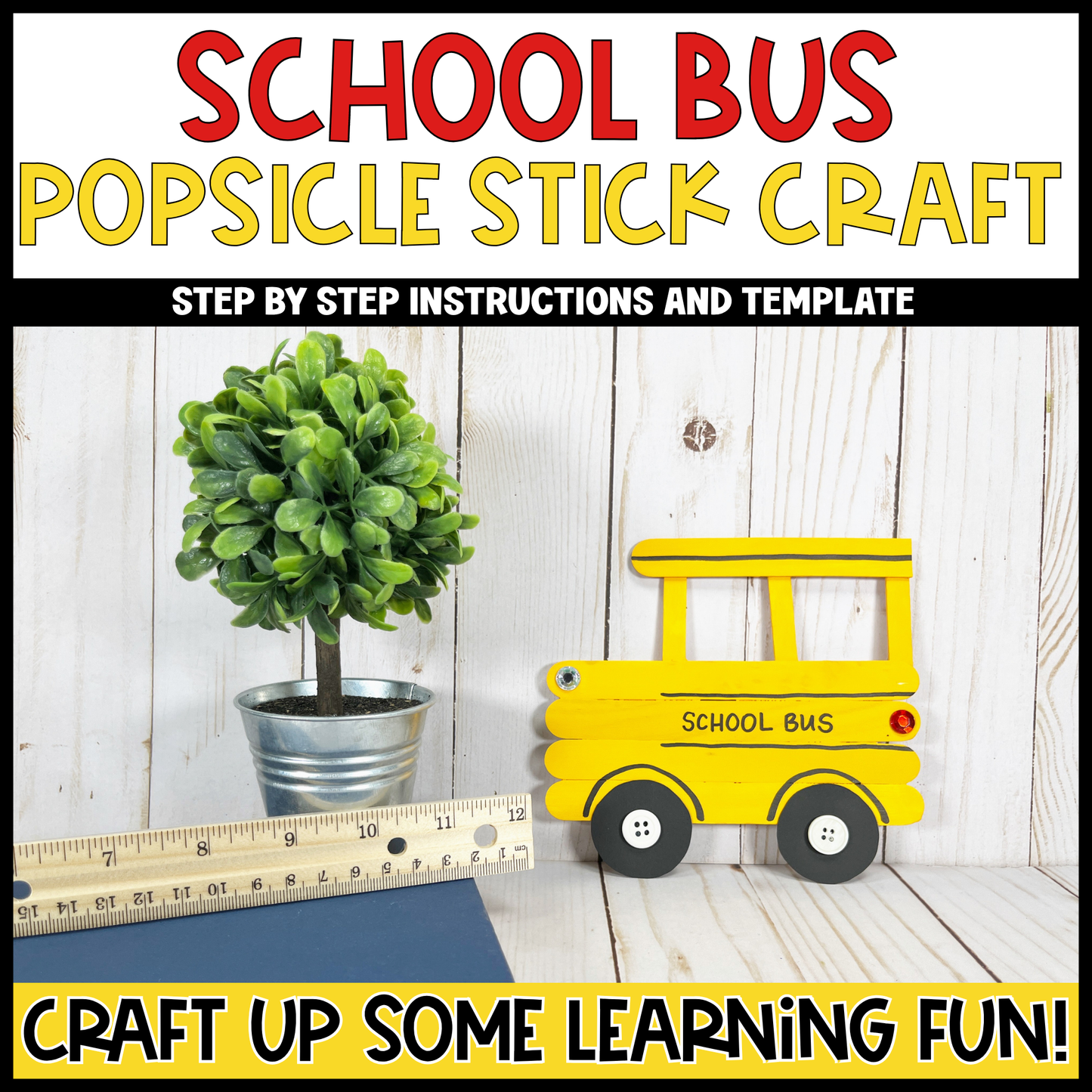 Bus Popsicle Stick Craft