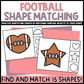 Football Shape Matching Clip Cards