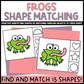 Frog Shape Matching Clip Cards