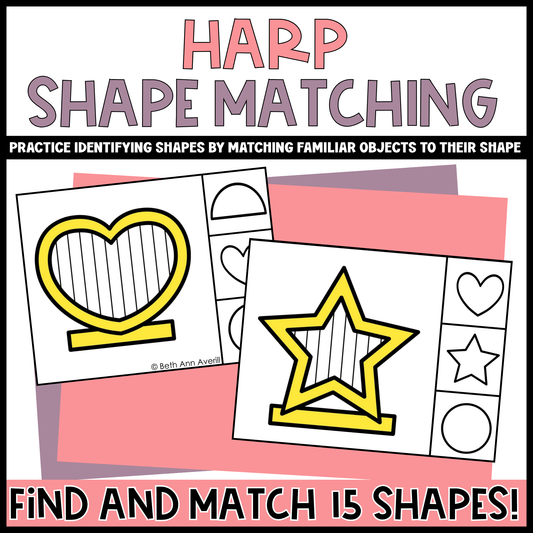 Harp Shape Matching Clip Cards