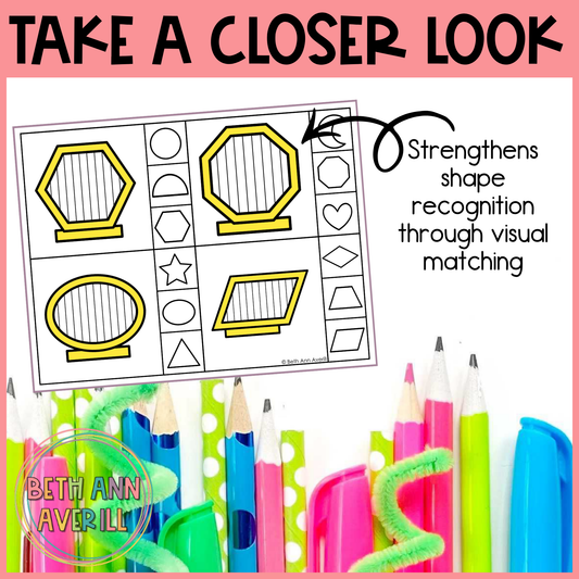 Harp Shape Matching Clip Cards