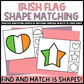 Irish Flag Shape Matching Clip Cards