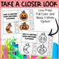 Jack O Lantern Shape Matching Clip Cards