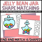 Jelly Bean Shape Matching Clip Cards