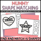 Mummy Shape Matching Clip Cards