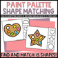 Paint Palette Shape Matching Clip Cards