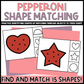 Pepperoni Shape Matching Clip Cards