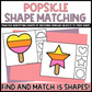 Popsicle Shape Matching Clip Cards