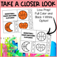 Basketball Shape Matching Clip Cards