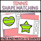 Tennis Shape Matching Clip Cards