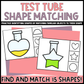 Test Tube Shape Matching Clip Cards