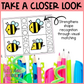 Bee Shape Matching Clip Cards