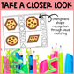 Valentine Pizza Shape Matching Clip Cards