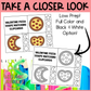 Valentine Pizza Shape Matching Clip Cards