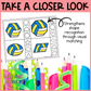 Volleyball Shape Matching Clip Cards