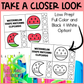 Watermelon Shape Matching Clip Cards