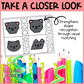 Black Cat Shape Matching Clip Cards