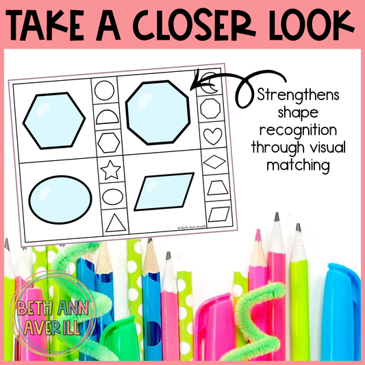 Bubble Shape Matching Clipcards