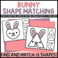 Bunny Shape Matching Clip Cards