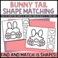 Bunny Tail Shape Matching Clip Cards