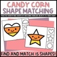 Candy Corn Shape Matching Clip Cards