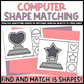 Computer Shape Matching Clip Cards