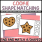 Cookie Shape Matching Clip Cards