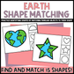Earth Shape Matching Clip Cards