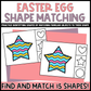 Easter Egg Shape Matching Clip Cards