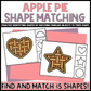Apple Pie Shape Matching Clip Cards