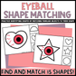 Eyeball Shape Matching Clip Cards